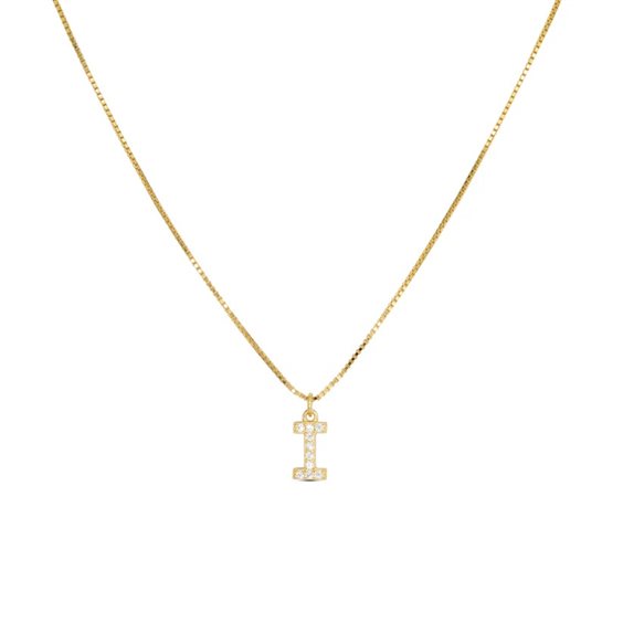 Collana Dilvdò Donna Letters in Argento Zircone CLDOI - CLDOI